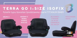 Fotelik samoch.TERRA GO I-size TitaniumBaby Isofix