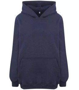 Ciepła bluza unisex bawełna kangurka BASIC (Granatowy)