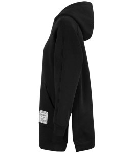 Ciepła oversizowa bluza BASIC hoodie (Czarny)