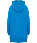 Ciepła oversizowa bluza BASIC hoodie (Niebieski)