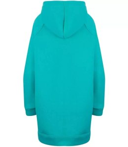 Ciepła oversizowa bluza BASIC hoodie (Niebieski)