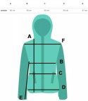 Ciepła oversizowa bluza BASIC hoodie (Zielony)