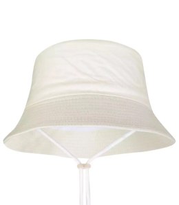 Dziecięcy kapelusz czapka BUCKET HAT jednokolorowa (Biały)