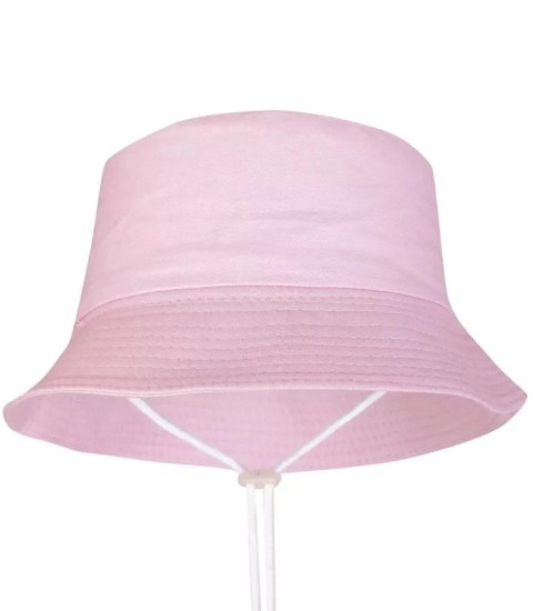 Dziecięcy kapelusz czapka BUCKET HAT jednokolorowa (Różowy)