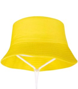 Dziecięcy kapelusz czapka BUCKET HAT jednokolorowa (Żółty)