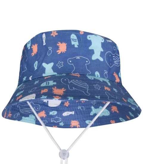 Kapelusz czapka BUCKET HAT nadruk dziecięcy (Wielokolorowy)