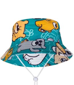 Kapelusz czapka BUCKET HAT nadruk dziecięcy (Wielokolorowy)