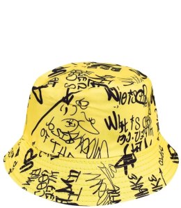 Kolorowy dwustronny kapelusz czapka BUCKET HAT (Żółty)