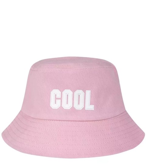 Kapelusz czapka BUCKET HAT z napisem COOL (Różowy)