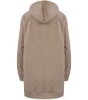 Ciepła oversizowa bluza BASIC hoodie (Brązowy)