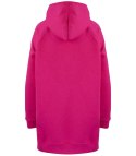 Ciepła oversizowa bluza BASIC hoodie (Różowy)