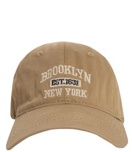 Czapka z daszkiem unisex z haftem BROOKLYN (Brązowy)