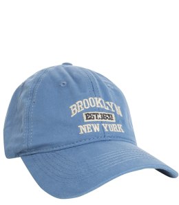 Czapka z daszkiem unisex z haftem BROOKLYN (Niebieski)