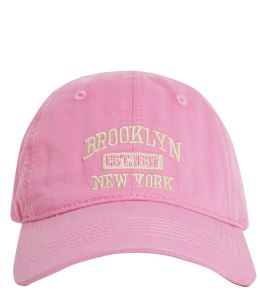 Czapka z daszkiem unisex z haftem BROOKLYN (Różowy)