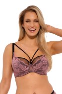 BIUSTONOSZ SEMI-SOFT MALENE BSO 1266 CZARNO-RÓŻOWY