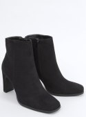 Botki na obcasie MADISON BLACK SUEDE