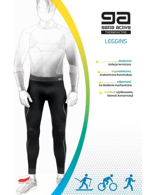 Leggingsy LEGGINGS MEN THERMOACTIV BLANC