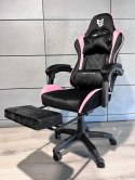 Fotel obrotowy gamingowy HERO POKER PRO PINK ALCANTARA