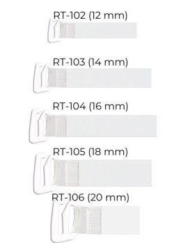 RAMIĄCZKA SILIKONOWE Z METALOWYM ZACZEPEM RT-102 12MM