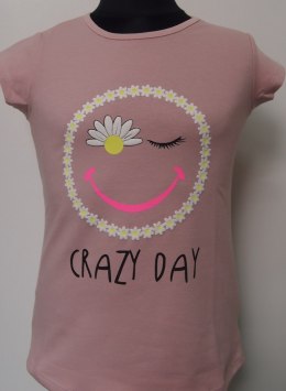 BLUZKA DZIEWCZĘCA CRAZY DAY KR R.128-140 SALE