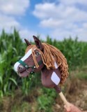 Hobby Horse Mały koń na kiju Premium - western ciemnogniady z ciemną grzywą A4