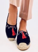 Espadryle boho z frędzlem BIRNA BLACK