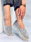 Espadryle chanelki WELA GREY