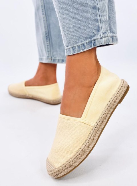 Espadryle damskie płócienne HAYDON YELLOW