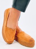 Espadryle na grubej podeszwie POULAIN CAMEL