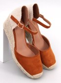 Espadryle na koturnie PLATTEN CAMEL