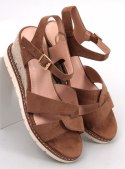 Espadryle na koturnie SERMON KHAKI