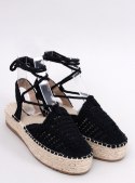 Espadryle damskie sznurkowe YAWEH BLACK