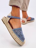 Sandałki ażurowe espadryle PREMAT DENIM BLUE