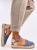 Sandałki ażurowe espadryle PREMAT DENIM BLUE