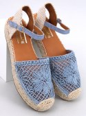 Sandałki ażurowe espadryle PREMAT DENIM BLUE