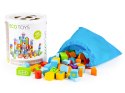 Drewniane klocki edukacyjne miasto 100 szt. sorter ECOTOYS