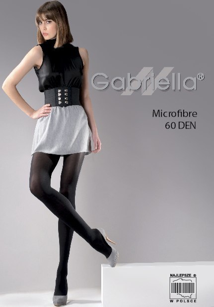 Rajstopy Microfibre 60 den code 122 (16 Colors) - Gabriella - nero 2-S Gabriella