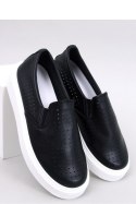 Trampki slip-on ażurowe TOWNS BLACK - Inello - 40 Inello