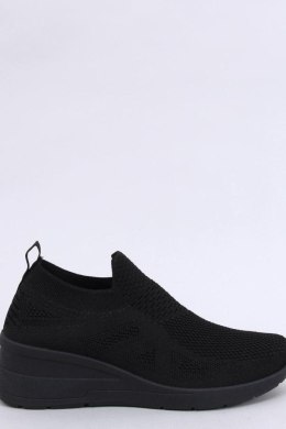 Sneakersy na koturnie skarpetkowe BAYOL BLACK - Inello - 37 Inello