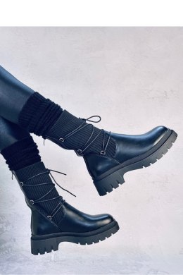 Botki ze skarpetkową cholewką WILLET BLACK - Inello - 39 Inello