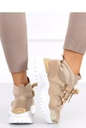 Buty sportowe za kostkę skarpetkowe PETRA KHAKI - Inello - 39 Inello