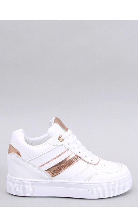 Sneakersy na koturnie EYSON WHITE/CHAMPAGNE - Inello - 38 Inello