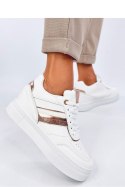 Sneakersy na koturnie EYSON WHITE/CHAMPAGNE - Inello - 38 Inello