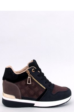 Sneakersy na koturnie TELTS BLACK - Inello - 38 Inello