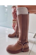 Oficerki damskie YUNA CAMEL - Inello - 40 Inello