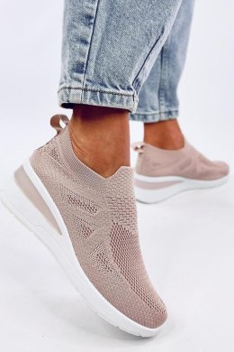 Sneakersy na koturnie skarpetkowe BAYOL PINK - Inello - 39 Inello