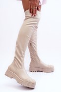 Kozaki Model Dudesa 15863 Beige - Step in style - 40 Step in style