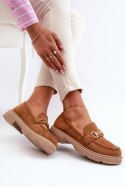 Mokasyny Model Lighas F003 Camel - Step in style - 36 Step in style