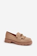 Mokasyny Model Zanita GQ8-010 Beige - Step in style - 36 Step in style