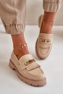 Mokasyny Model Zanita GQ8-010 Beige - Step in style - 36 Step in style